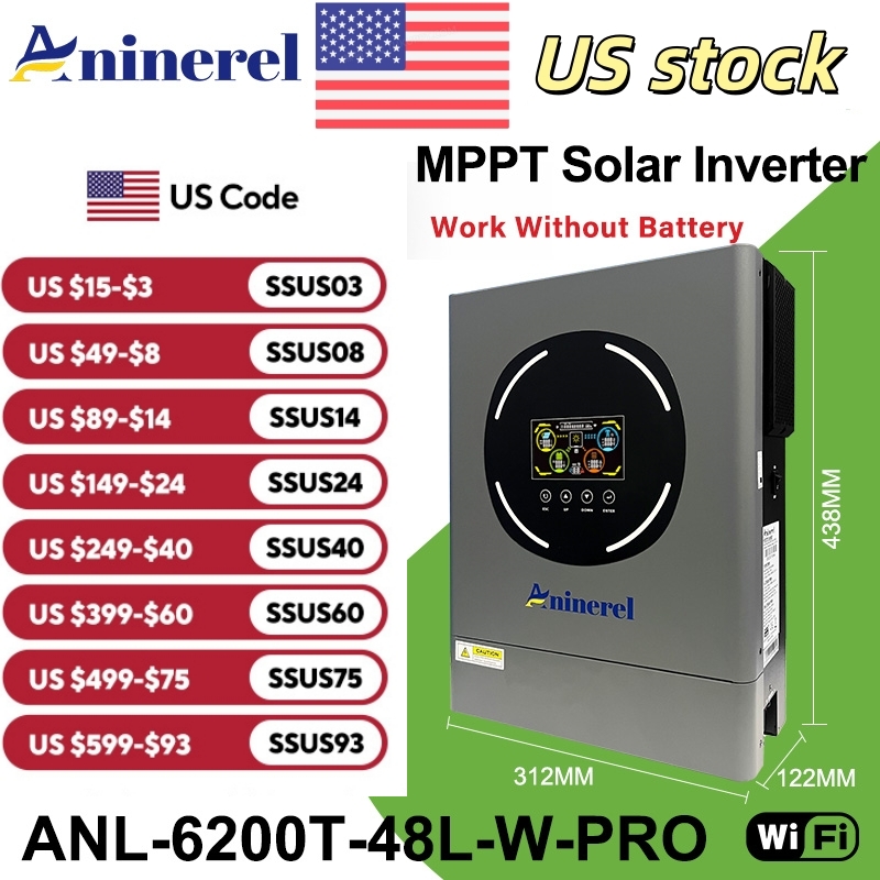 Aninerel 6.2KW 48V inverter so - Drone Solar Charger recensione e prezzo